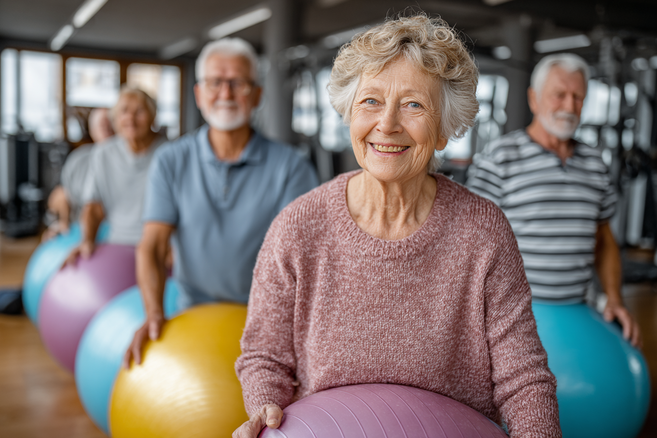 Seniori dansând împreună